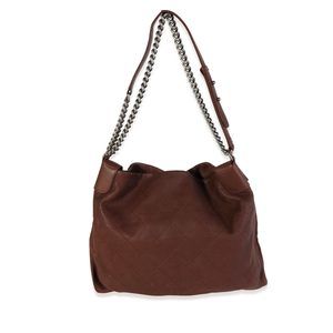 Chanel Burgundy Paris-Edinburgh Quilted Leather Chain Hobo
